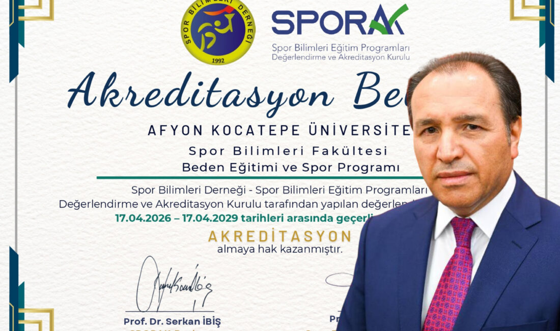 Afyon Kocatepe Üniversitesi (AKÜ) Spor Bilimleri Fakültesi, eğitim kalitesini ulusal