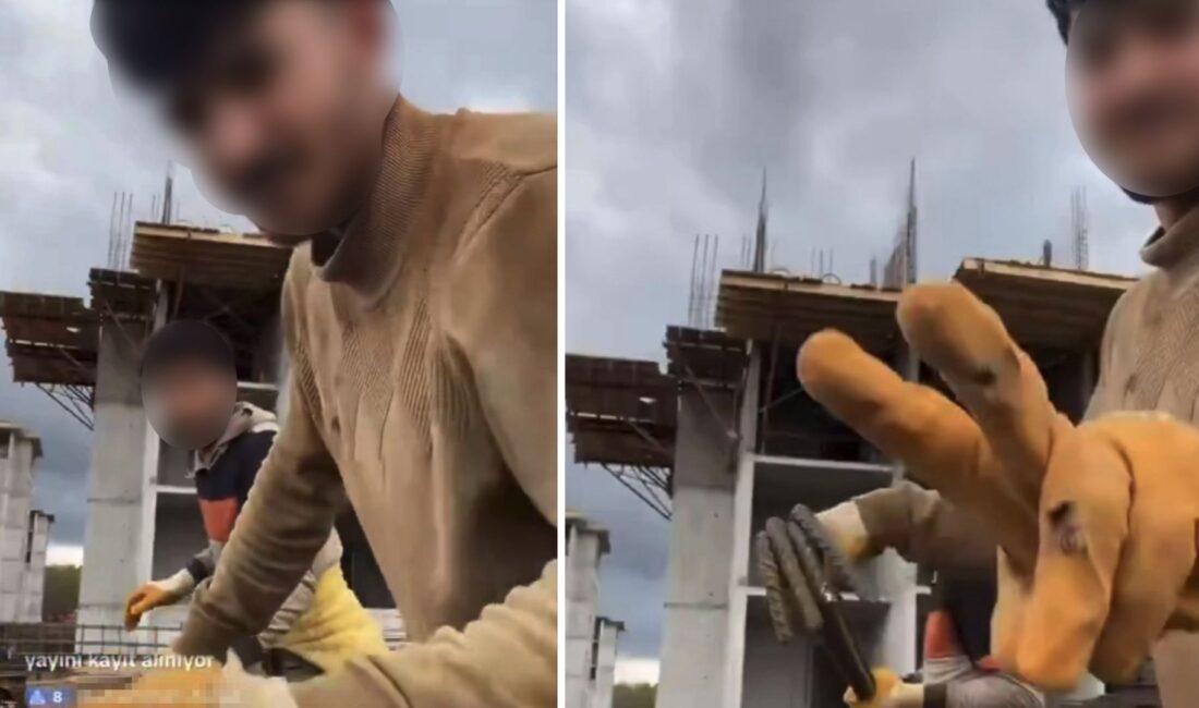 Samsun’un Bafra ilçesinde bir konut inşaatında çalışan iki işçi, sosyal