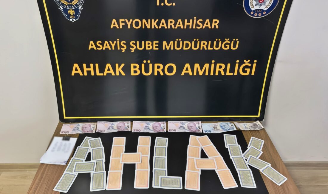 Afyonkarahisar İl Emniyet Müdürlüğü ekiplerinin 20-27 Nisan tarihleri arasında gerçekleştirdiği