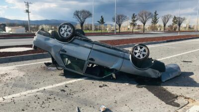 Afyonkarahisar'da meydana gelen ve güvenlik kameraları tarafından saniye saniye kaydedilen