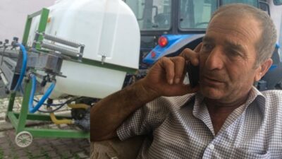 Konya’nın Seydişehir ilçesinde tarlasında çalışma hazırlığı yapan 65 yaşındaki çiftçi,