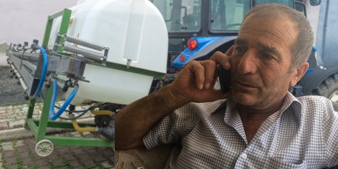 Konya’nın Seydişehir ilçesinde tarlasında çalışma hazırlığı yapan 65 yaşındaki çiftçi,