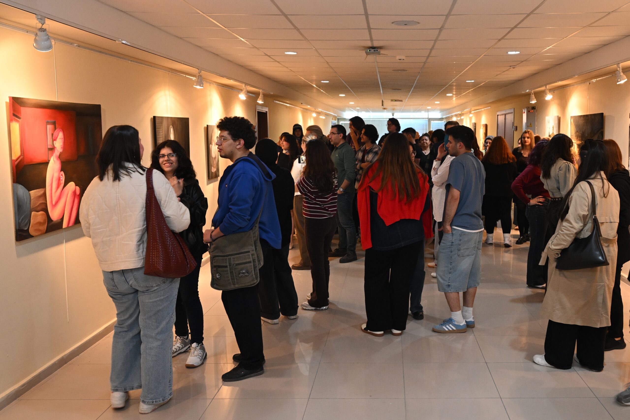 Afyon Kocatepe Üniversitesi Güzel Sanatlar Fakültesi (GSF) Resim Bölümü öğrencileri
