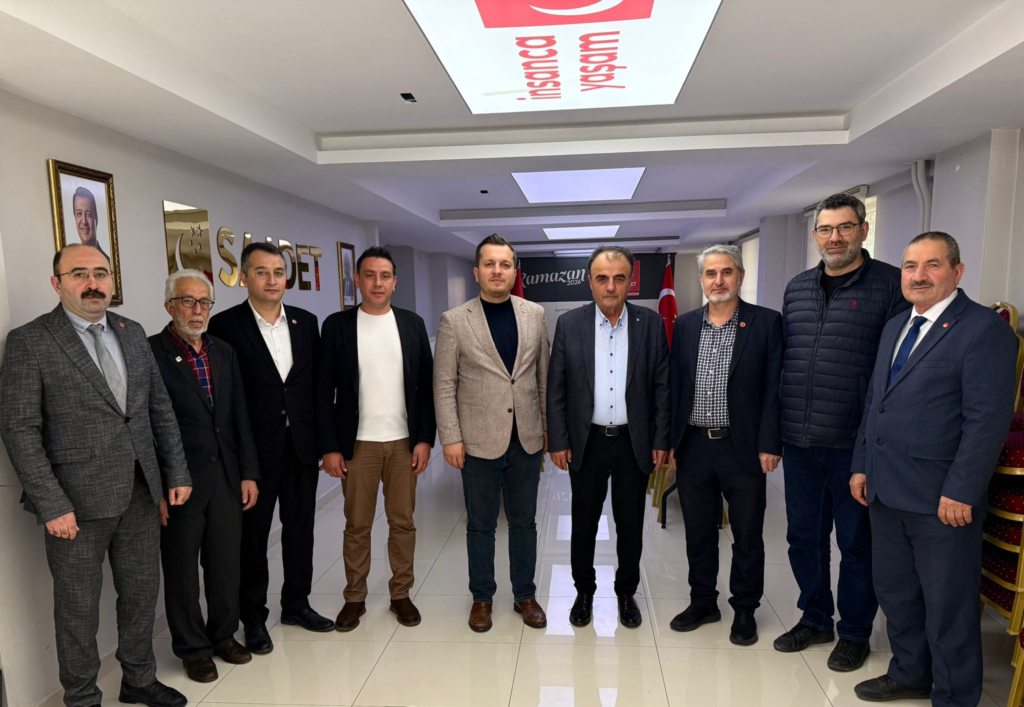 Saadet Partisi Afyonkarahisar İl Başkanlığı, Türk-İş İl Temsilciliği heyetini ağırladı.