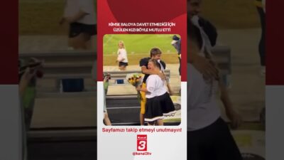 Kimse baloya davet etmediği için üzülen kızı böyle mutlu etti…
