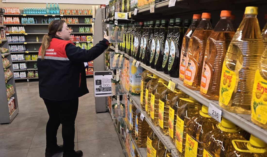 Afyonkarahisar'da Tarım Ürünleri Fiyat İzleme Sistemi (TÜFİS) çerçevesinde market ve