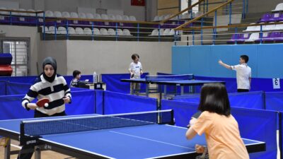 Afyonkarahisar’da Dünya Masa Tenisi Haftası etkinlikleri kapsamında düzenlenen masa tenisi