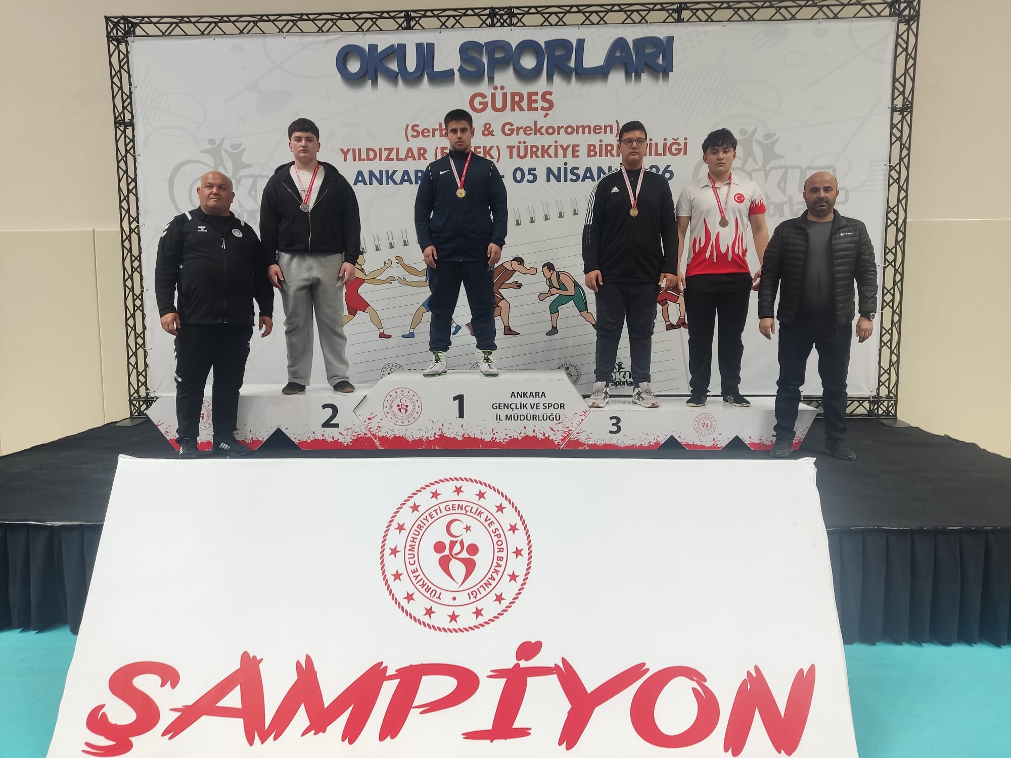 2–5 Nisan tarihleri arasında Ankara’da düzenlenen Okul Sporları Yıldız Erkekler