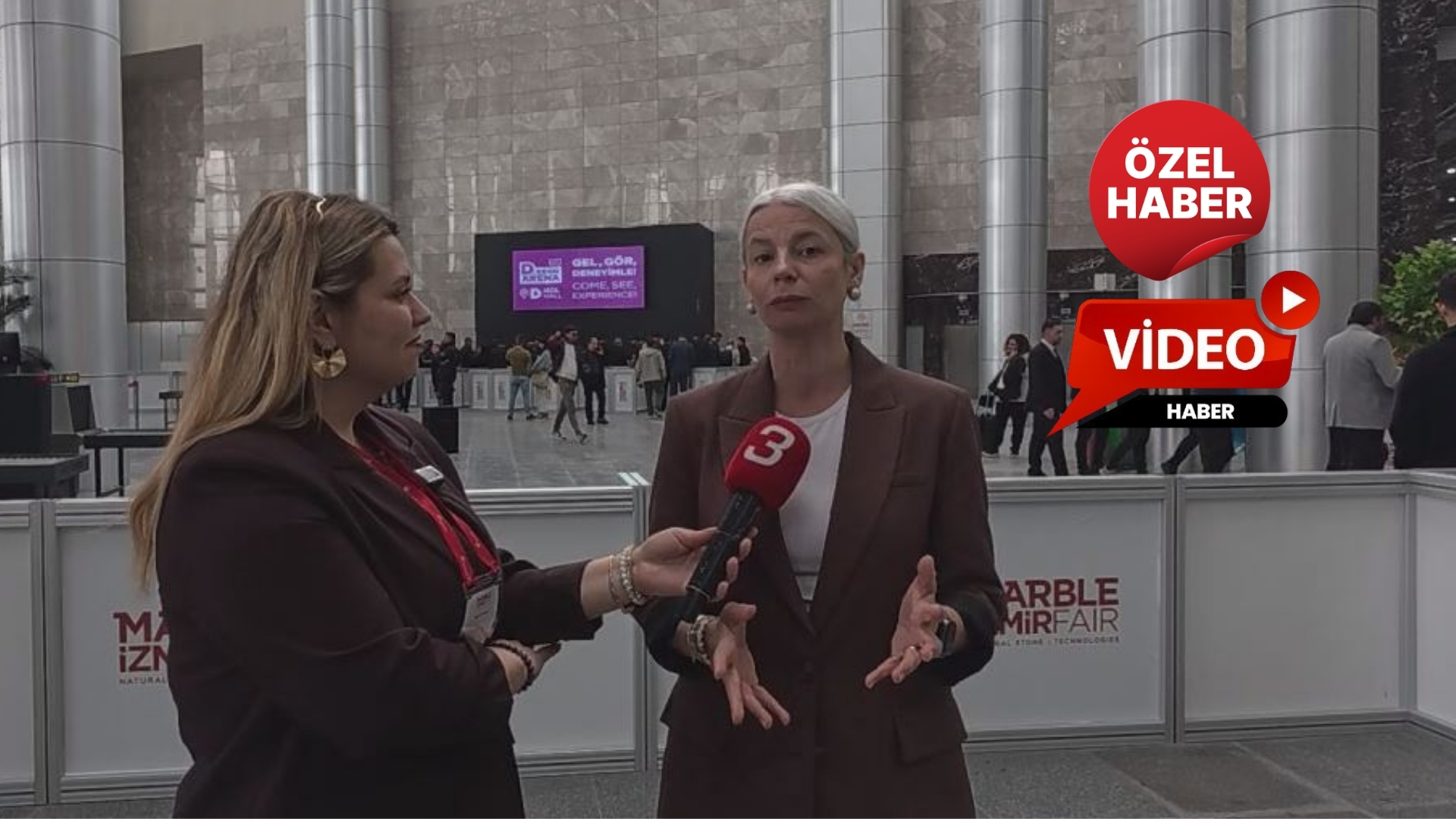 İzmir’de düzenlenen fuar kapsamında İZFAŞ Genel Müdürü Tuğçe Cumalıoğlu, Kanal