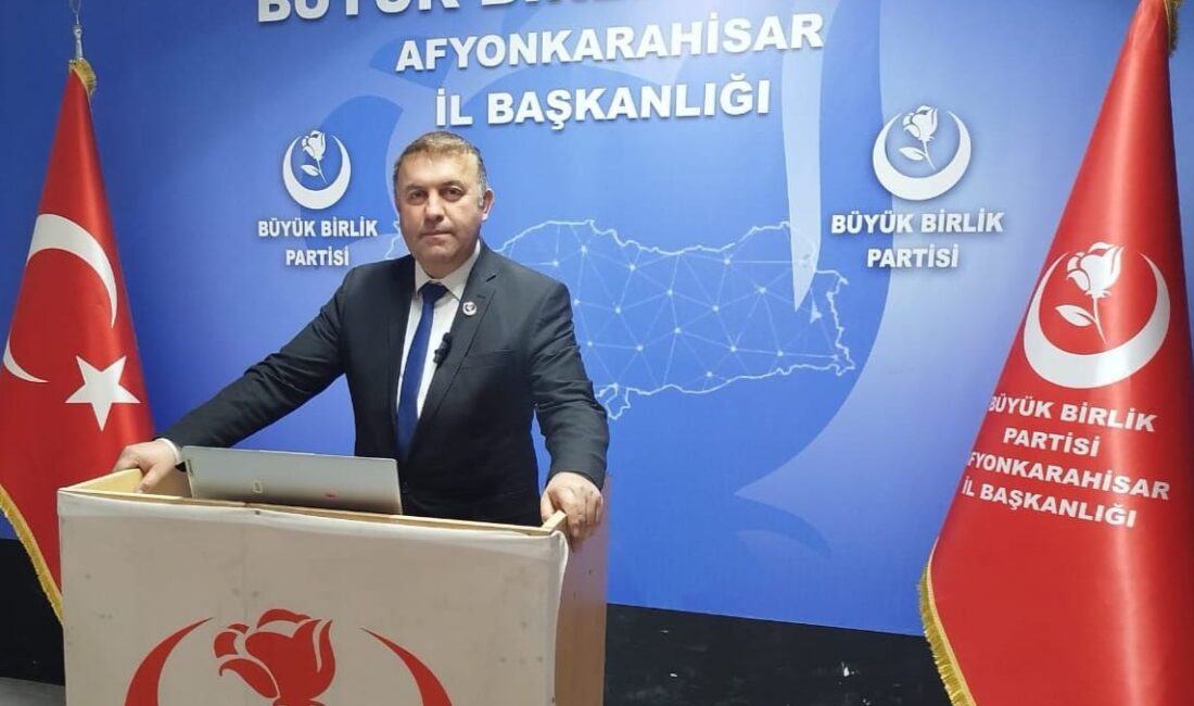 Büyük Birlik Partisi Afyonkarahisar İl Başkanı Süleyman Çağlar, saldırıya uğrayan