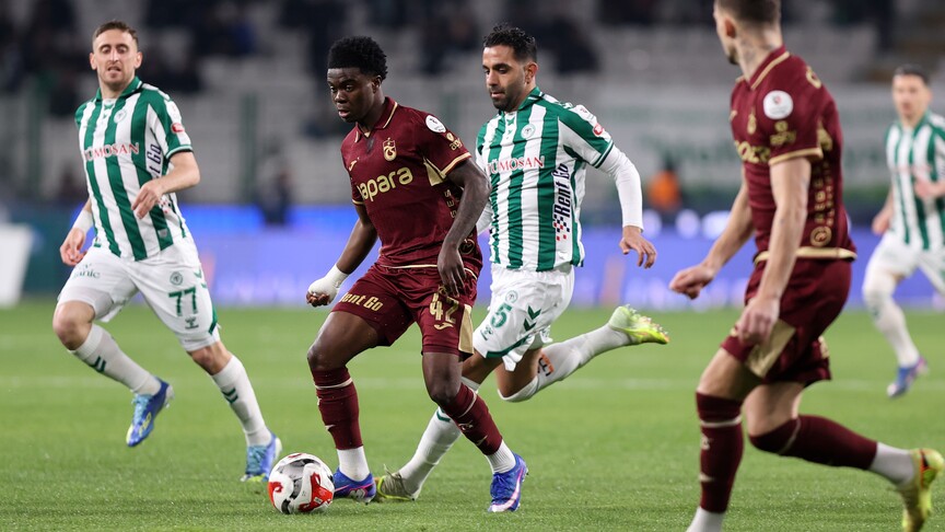 Trendyol Süper Lig'in 31. haftasında TÜMOSAN Konyaspor, konuk ettiği Trabzonspor'u