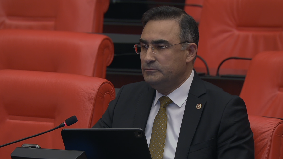 AK Parti Afyonkarahisar Milletvekili Hasan Arslan, TBMM’de Filistin’e tepki gösterdi