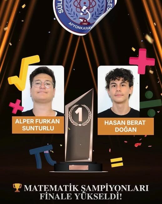 Uluslararası Tales Matematik Yarışması’nda Afyonkarahisar Süleyman Demirel Fen Lisesi öğrencileri