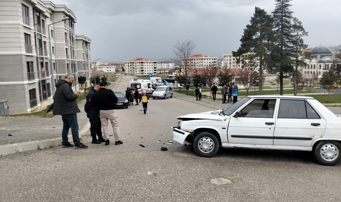 Afyonkarahisar merkez Zafer TOKİ konutları bölgesindeki ana yolda, sabah saatlerinde