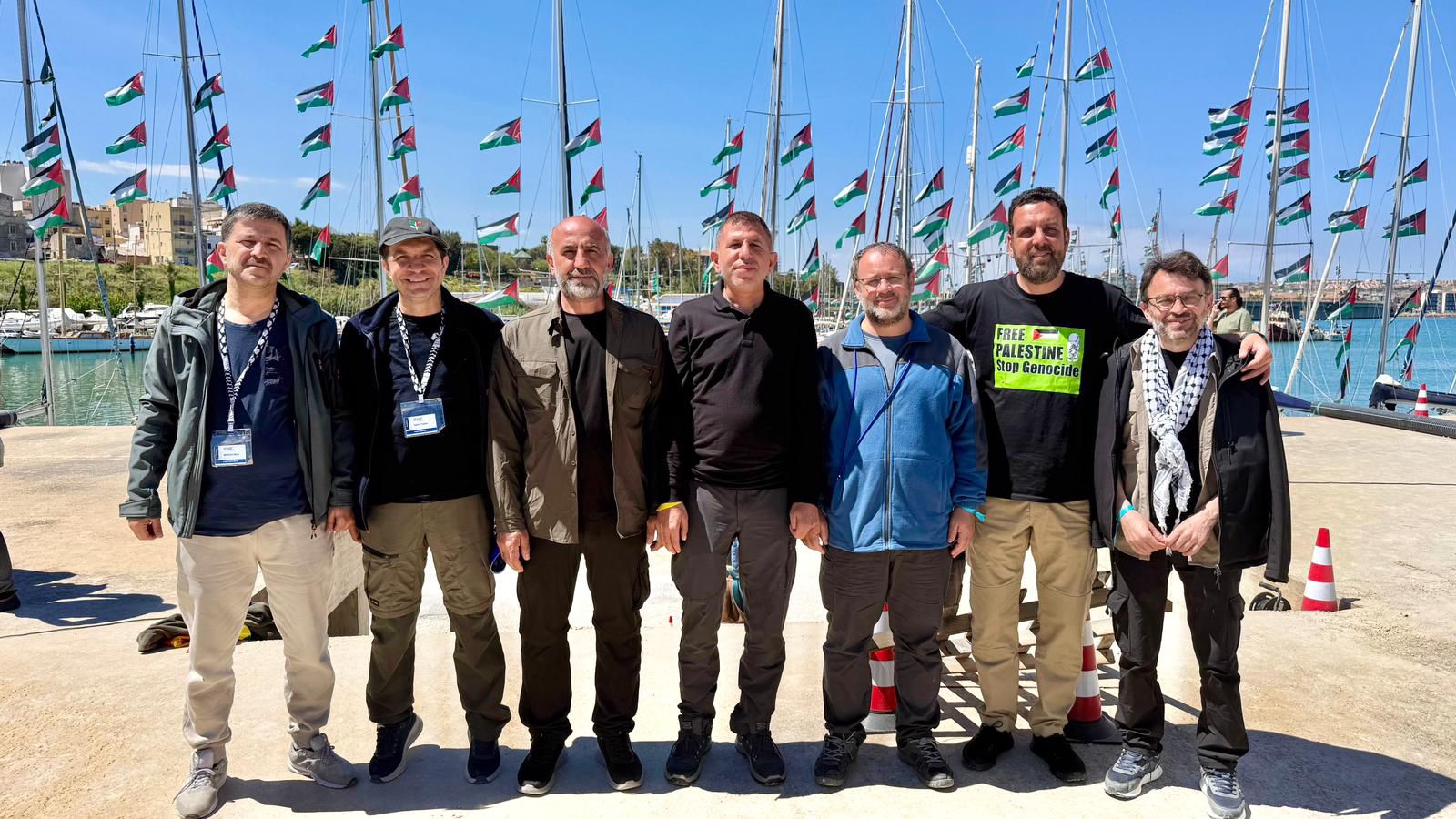 Özgürlük Filosu kapsamında Agusto’da bekleyişini sürdüren katılımcılar, Gazze ablukasını kırma