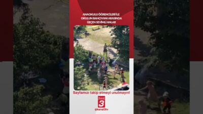 Anaokulu öğrencileri ile okulun bahçıvanı arasında geçen sevimli anlar… 📶https://kanal3.com.tr/