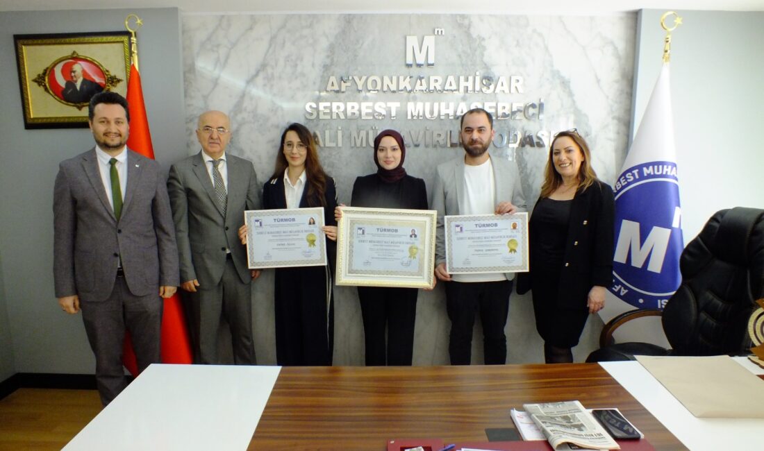 Afyonkarahisar Serbest Muhasebeci Mali Müşavirler Odası’nda (ASMMMO), mesleğe yeni adım