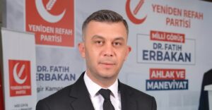Yeniden Refah Partisi Afyonkarahisar İl Başkanı Fehmi Güray Çakır, yazılı