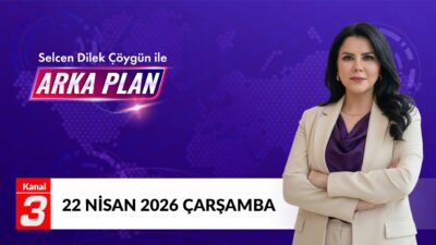 Kanal 3Çar, Nisan 22, 2026 5:55pmURL:Embed:Selcen Dilek Çöygün İle Arka