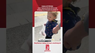 Parka gittiği için çok yorulduğunu söyleyen ufaklık izleyenleri gülümsetti… 📶https://kanal3.com.tr/