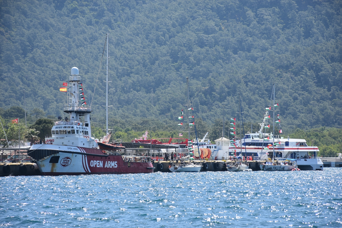 Gazze'ye insani yardım ulaştırmak amacıyla yola çıkan ancak Akdeniz'de İsrail