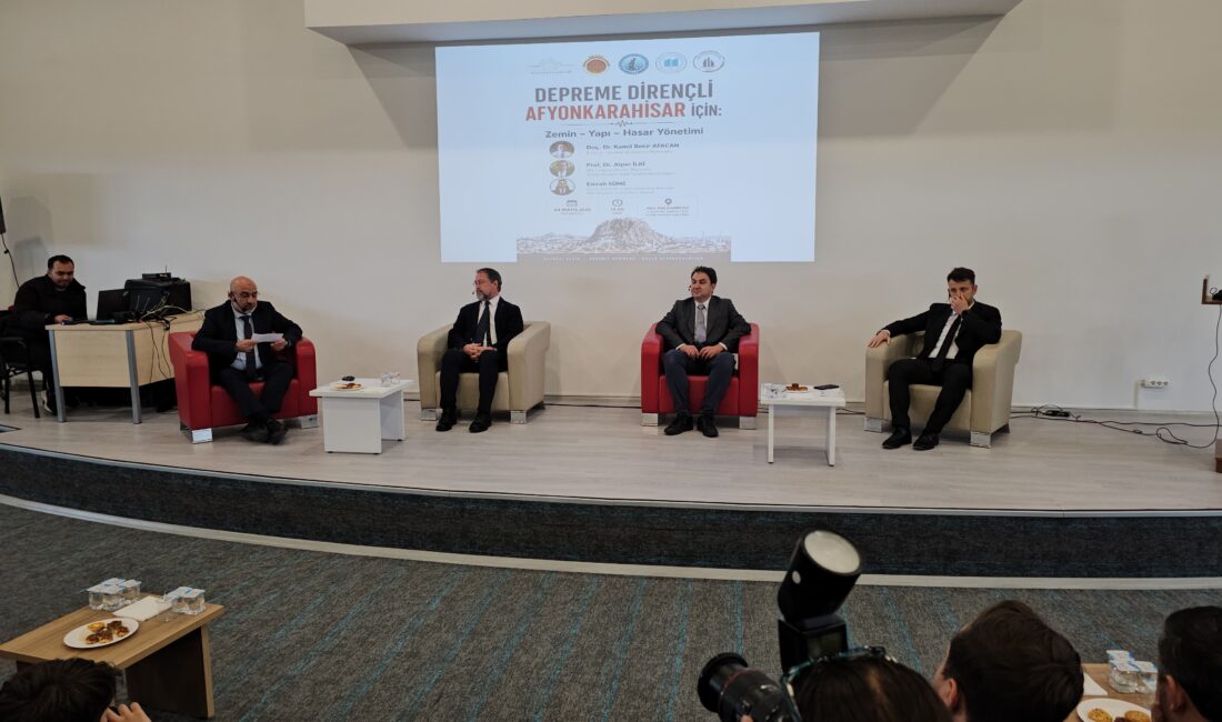 Afyonkarahisar’da deprem farkındalığını artırmak ve bilimsel çözümleri kamuoyuyla paylaşmak amacıyla