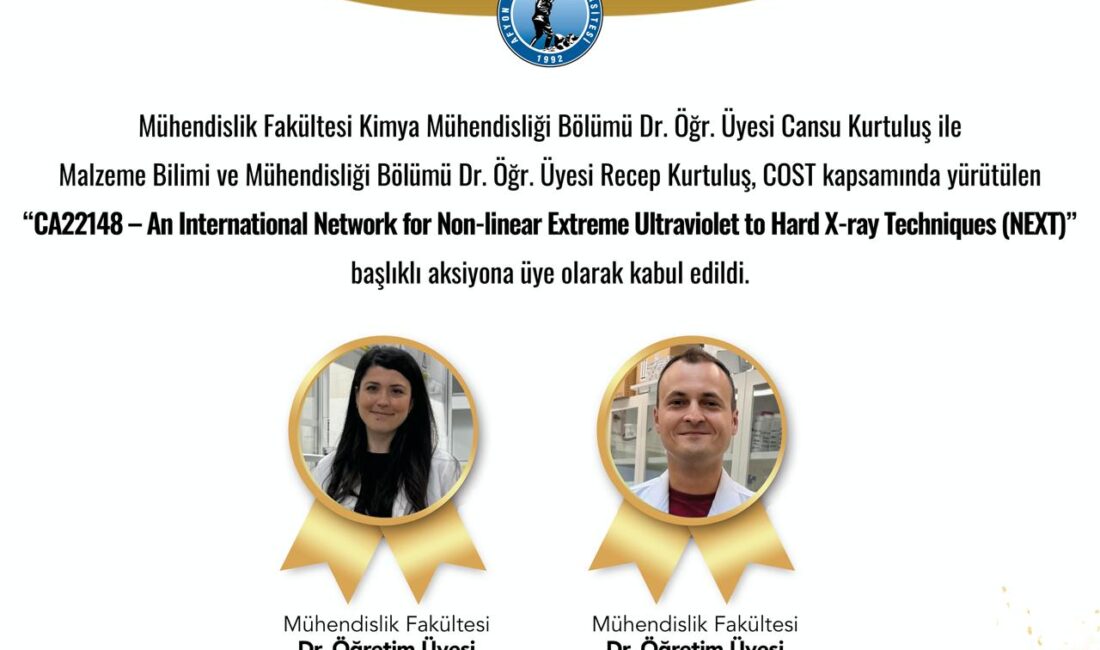 Afyon Kocatepe Üniversitesi (AKÜ) bilim insanları, Avrupa’nın önemli araştırma ağlarından