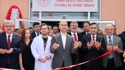 Afyonkarahisar Dinar Devlet Hastanesi Tatarlı Ek Hizmet Binası, düzenlenen törenle