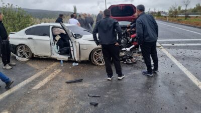 Konya’nın Akşehir ilçesinde, Afyonkarahisar-Konya kara yolu üzerinde sağanak yağışın etkisiyle
