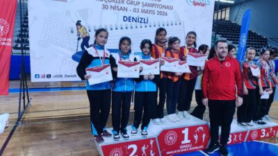 Denizli’de düzenlenen Okul Sporları Floor Curling Küçük Kızlar Bölge müsabakalarında