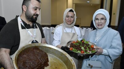  Cumhurbaşkanı Recep Tayyip Erdoğan'ın eşi Emine Erdoğan, Türk mutfağının, lezzetlerinin