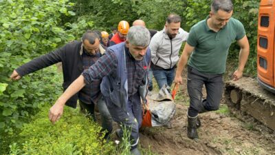 Samsun’un Salıpazarı ilçesinde fındık bahçesinde define aramak amacıyla kaçak kazı