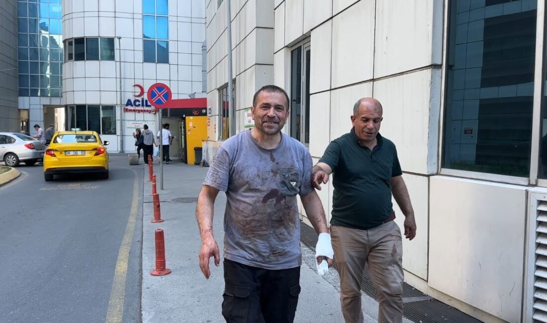 İstanbul'da Kurban Bayramı'nın ilk gününde kendi kurbanını kesmeye çalışırken elini