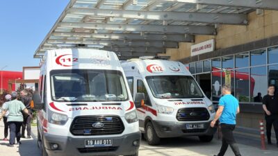 Çorum'da Kurban Bayramı'nın ilk gününde, bayram namazının ardından kurban kesim