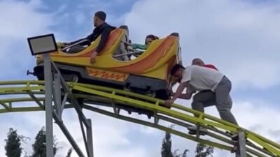 İzmir'in Buca ilçesinde lunaparka giden vatandaşların eğlencesi kabusa döndü. Peş