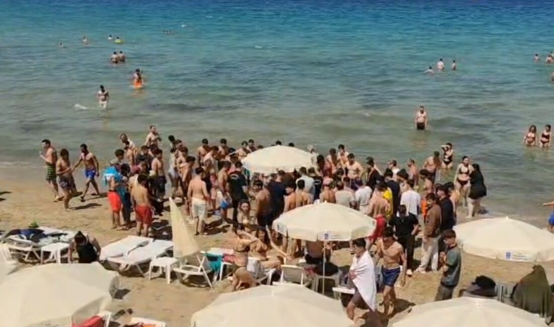 Aydın'ın Kuşadası ilçesine kruvaziyer gemiyle gelen ve denizde boğulma tehlikesi