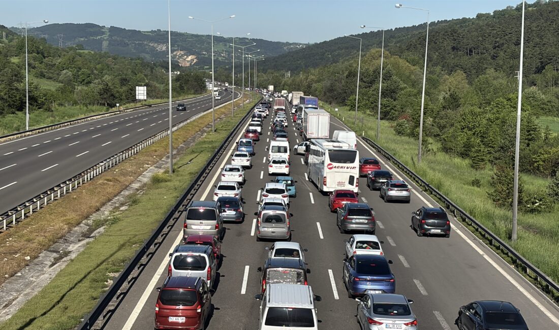 TEM Otoyolu ve D-100 kara yolunun Bolu geçişinde Kurban Bayramı'nın