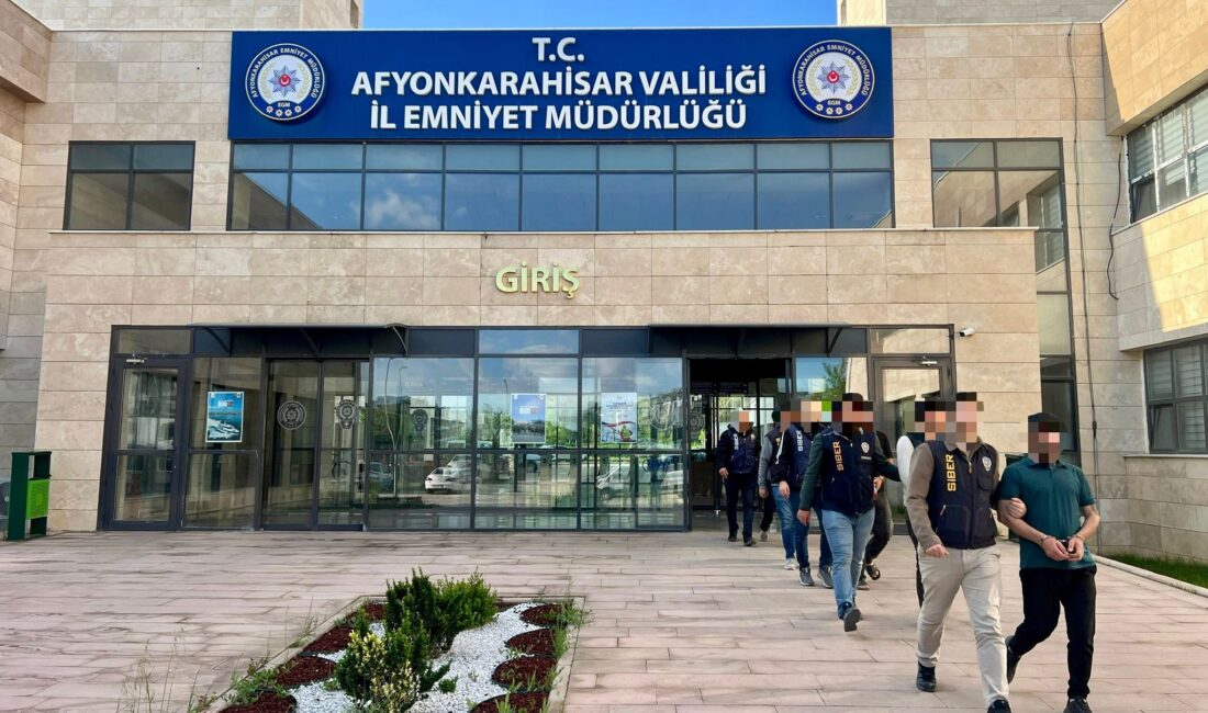Afyonkarahisar İl Emniyet Müdürlüğü ekipleri, “Bilişim Sistemlerinin Kullanılması Suretiyle Nitelikli