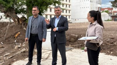 Emirdağ Belediye Başkanı Serkan Koyuncu, yapımı devam eden Doğa Millet