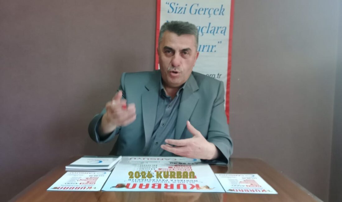 Cansuyu Derneği Afyonkarahisar İl Temsilcisi Mehmet Demir, 2026 Kurban organizasyonun