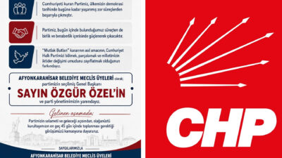 Afyonkarahisar Belediyesi’nin CHP’li Meclis Üyeleri, yaptıkları ortak açıklamada en geç