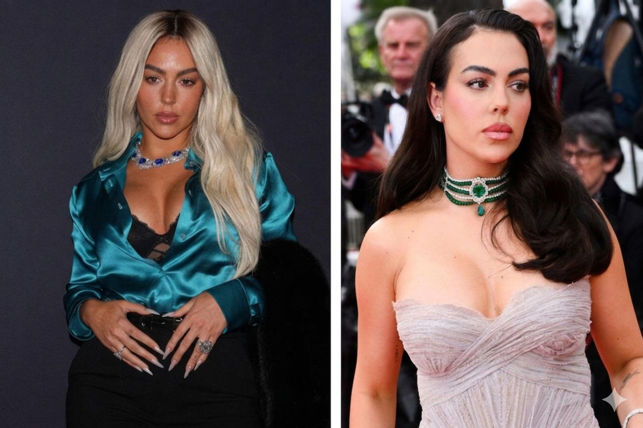 Georgina Rodriguez, Cannes Film Festivali’nde sergilediği farklı tarzlarla magazin gündemine