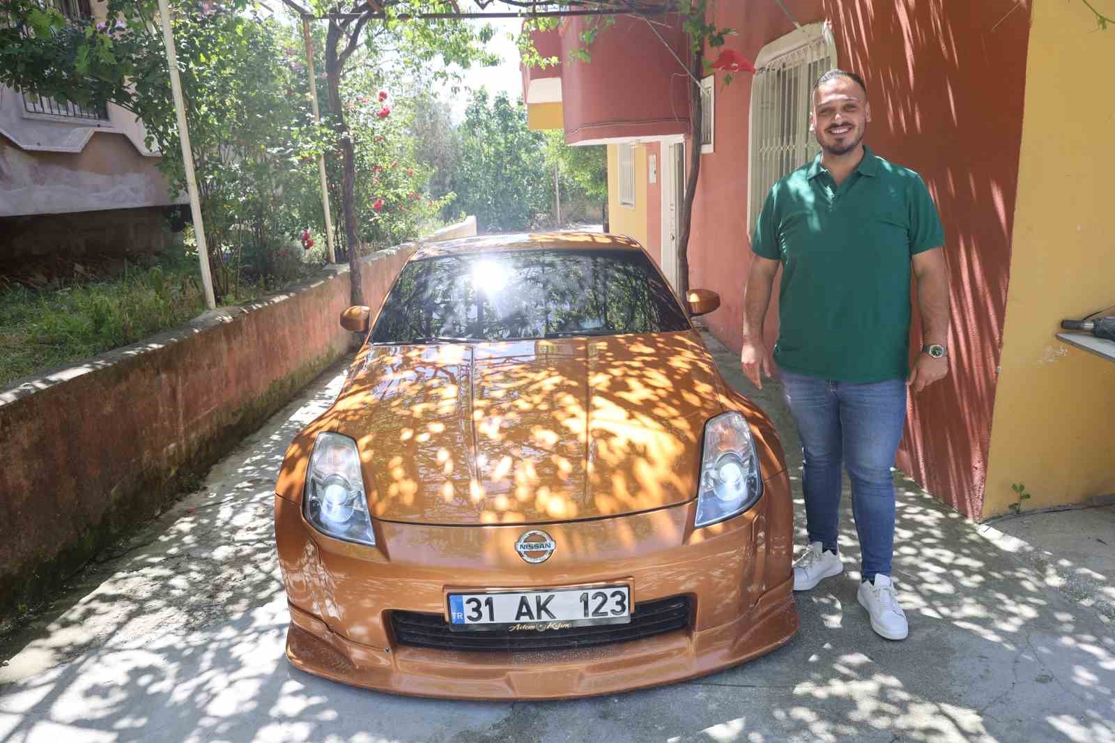 Hatay’da 3 buçuk milyon TL’ye satın aldığı lüks aracıyla drift