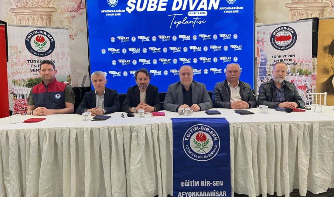 Eğitim Bir-Sen Afyonkarahisar 1 No’lu Şube Divan Kurulu toplantısını dün