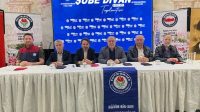 Eğitim Bir-Sen Afyonkarahisar 1 No’lu Şube Divan Kurulu toplantısını dün