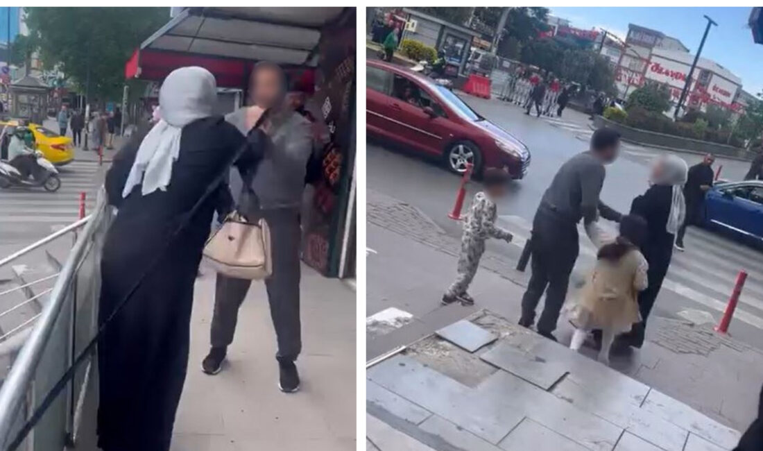Esenyurt akli dengesi yerinde olmayan bir kadın, kocasını işyerine kadar