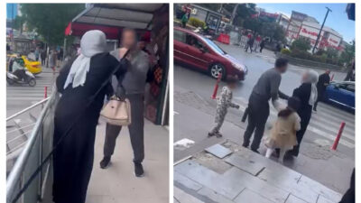 Esenyurt akli dengesi yerinde olmayan bir kadın, kocasını işyerine kadar