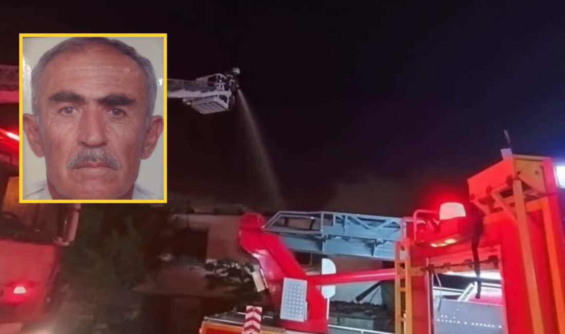 Denizli’nin Bekilli ilçesinde bir evde çıkan yangında, alevlerin arasında mahsur