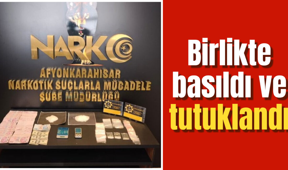 Afyonkarahisar’da narkotik polisinin uyuşturucu satıcılarına yönelik düzenlediği başarılı operasyonda bir