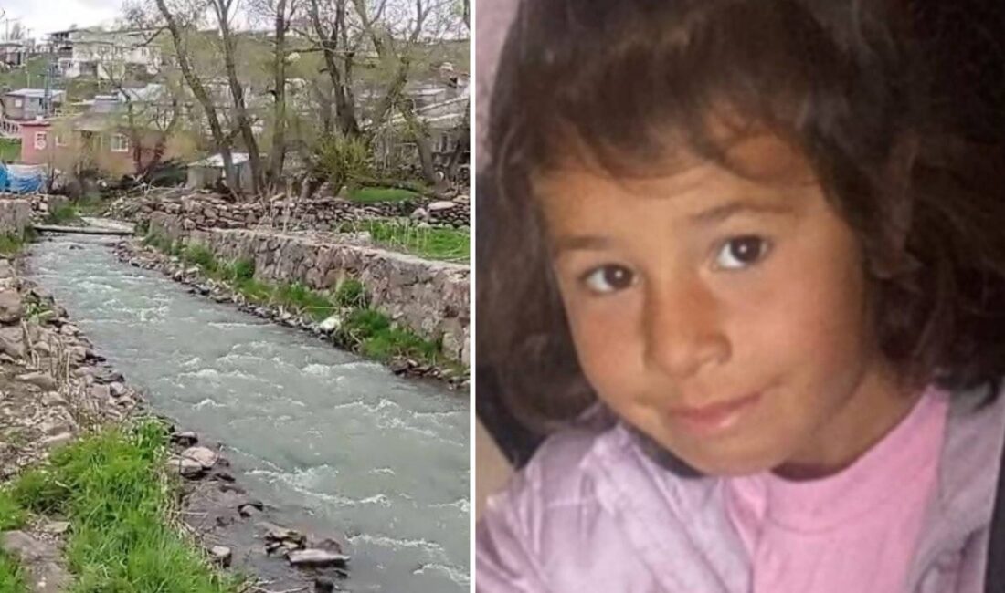 Erzurum'un Tekman ilçesinde evinin önünde oynarken sağanak yağış sonrası taşan
